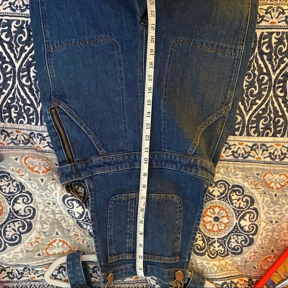 Rare! Madewell Jean Flare overalls NWOT Sz Small - Picture 4 of 10